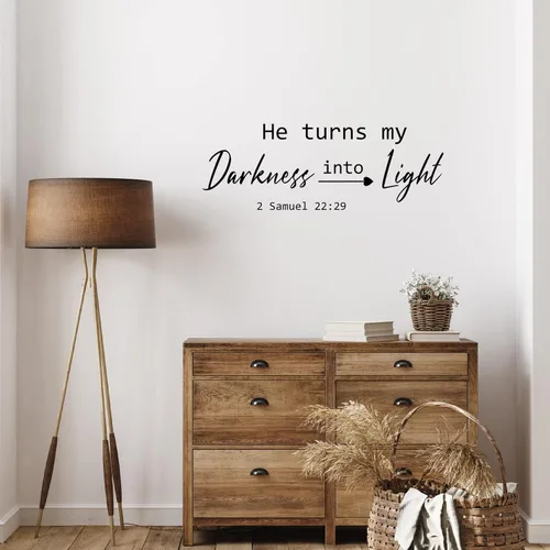 Miniatura 4 de BBTO - Calcomanías de pared con versículos bíblicos, citas inspiradoras, calcomanías religiosas motivacionales, escrituras adhesivas para pelar