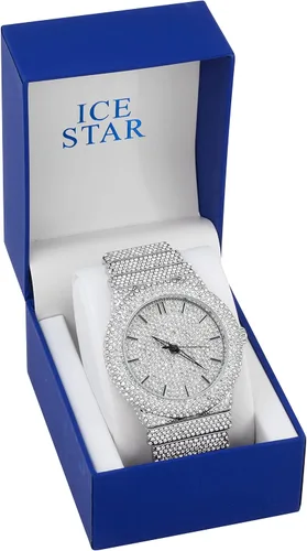 Miniatura 6 de ICE STAR Reloj de diamantes totalmente helado para hombre, caja de 1.811 in