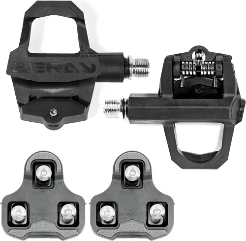 Miniatura 9 de ZERAY - Pedales de bicicleta de carretera de carbono, pedales Peloton, pedales sin clip para ciclismo de carretera con tacos compatibles con Look