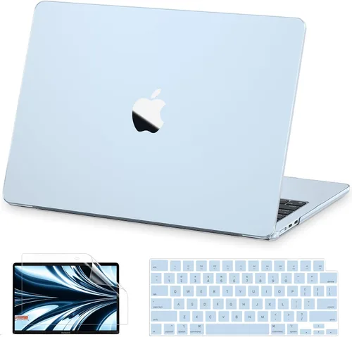 Miniatura 19 de AKIT Funda compatible con MacBook Air de 13 pulgadas M5 2026 2025-2022 M4/M3/M2 A3449 A3240 A3449 A3113 A2681, funda rígida delgada para laptop