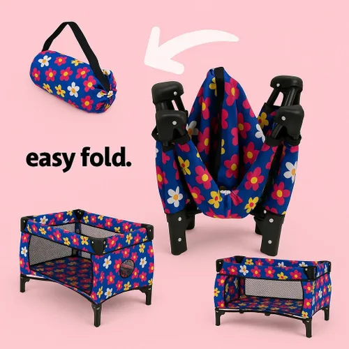 Miniatura 3 de Set de Cuna para Muñeca Bebé, Juego de Cuna Nido con Manta y Bolsa de Transporte para Corral de Muñeca Bebé. Se Ajusta hasta Muñecas de 20 Pulgadas