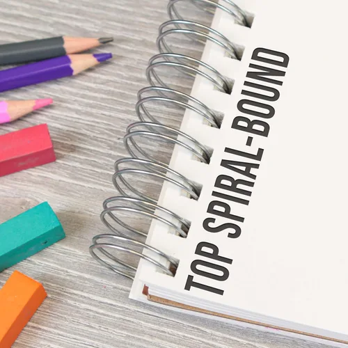 Miniatura 4 de U.S. Art Supply Cuaderno de bocetos encuadernado en espiral superior de 5.5 x 8.5 pulgadas, paquete de 2, 100 hojas cada una, 60 libras (100 gsm)