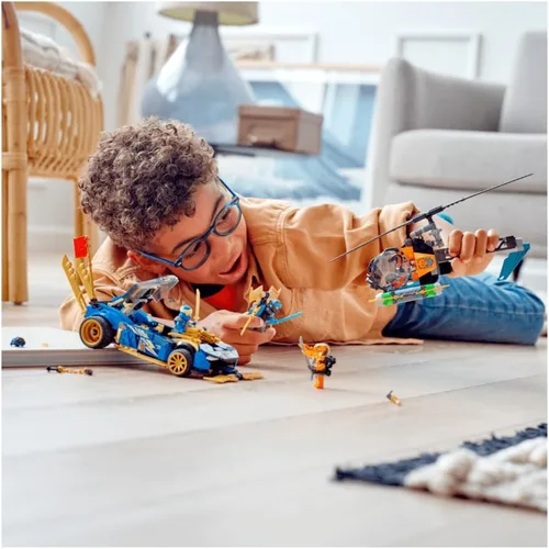 Miniatura 8 de LEGO Ninjago Jay y NYA's Race Car EVO 71776 Kit de construcción (536 piezas)