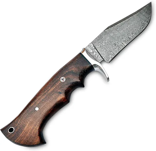 Miniatura 4 de Cuchillo de Hoja Fija Hecho a Mano Premium para Bushcraft y Caza – Hoja Afilada como Navaja, Diseño Duradero para Entusiastas del Aire Libre