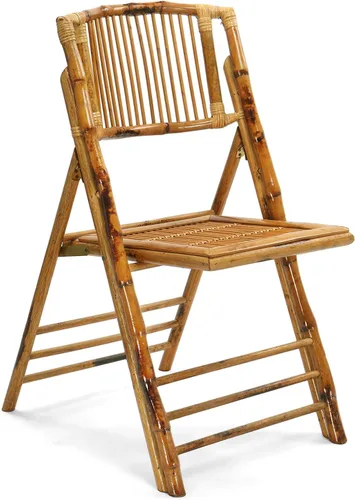 Bonnlo Sillas plegables de bambú, paquete de 1/2/4, sillas plegables de madera para comedor al aire libre, interior, jardín, patio, césped, porche,