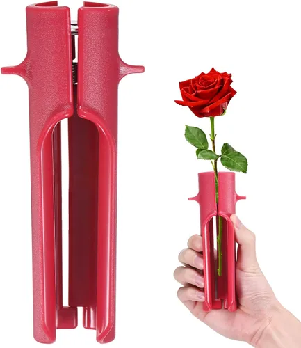 Miniatura 14 de M METERXITY Paquete de 1 herramienta peladora de espinas de rosas, pelador de espinas de hojas de tallo de rosa de metal para ramos, ramas