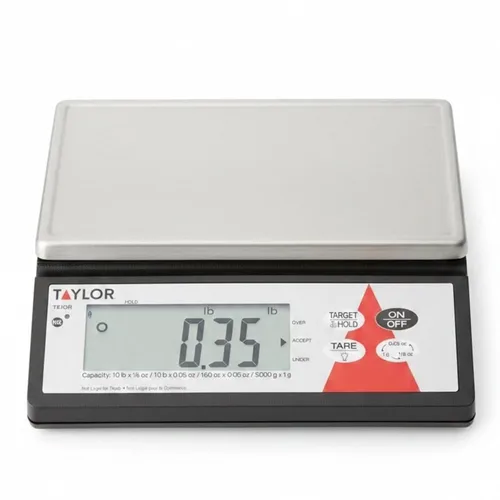 Taylor Precision TE10R - Báscula digital de 10 libras con plataforma S/S