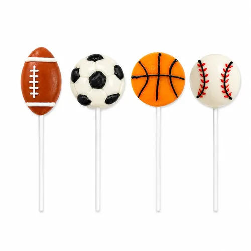Miniatura 23 de 12 paletas de béisbol con ventosas de caramelo, pintadas a mano individualmente envueltas para fiestas de cumpleaños, regalos deportivos de 0.71 oz