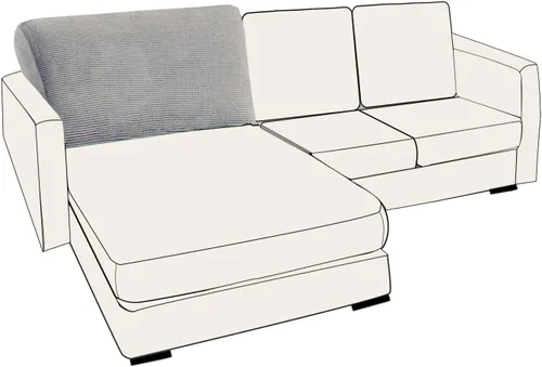 Miniatura 11 de UNBBRRL Fundas de cojín de asiento para sofá, elásticas, funda de cojín individual para sofá, fundas de cojín para sofá, fundas de héroe protegen