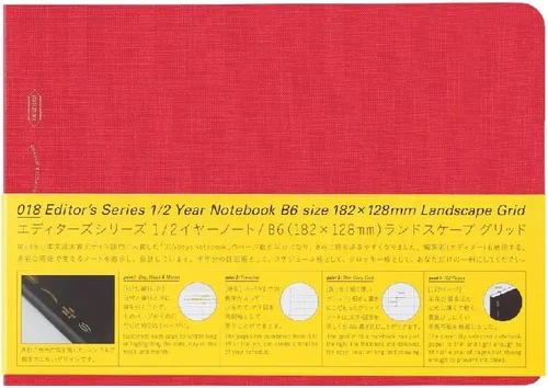 Miniatura 13 de Nitoms SS0066 STALOGY Nota 1/2 Ear Note B6 Cuadrada Horizontal Paisaje Negro