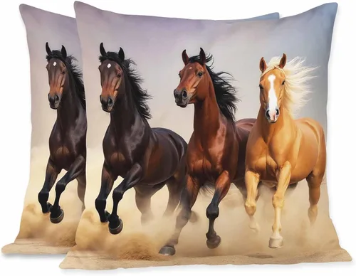 Miniatura 8 de Fundas de almohada, patrón étnico azul, fundas de almohada para dormitorio, sala de estar, paquete de 2