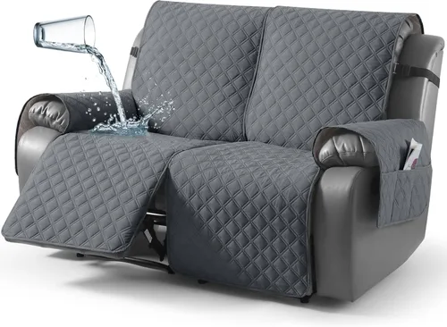 Miniatura 54 de TAOCOCO - Funda antideslizante para silla reclinable, funda para sofá, funda para silla reclinable pequeña con correas elásticas, protector