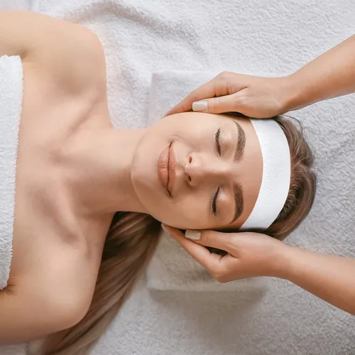 Miniatura 2 de 100 diademas faciales desechables para mujeres, envueltas individualmente, elásticas, para maquillaje, para tratamientos faciales, cuidado