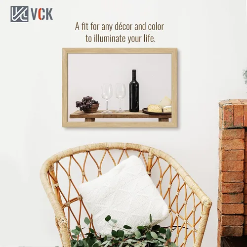 Miniatura 239 de VCK Marcos para póster de madera maciza de 22.375 x 34 pulgadas, marco de fotos A1 negro con montaje en pared, paquete de 3