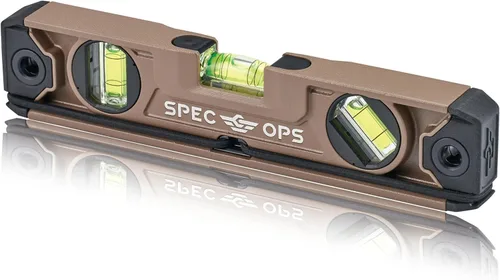 Miniatura 11 de Spec Ops Tools - Nivel de bolsillo magnético de 4 pulgadas, viales de bloque 33% más grandes, incluye mosquetón, 3% donado a veteranos