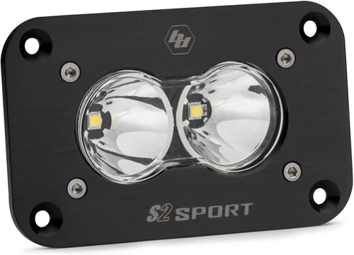 Miniatura 2 de S2 Sport Led para Conducción/Combo Montaje Empotrado en Ámbar Baja Designs Luz todoterreno universal, haz de conducción/combo, lente ámbar baja