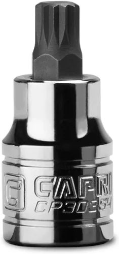 Miniatura 10 de Capri Tools Zócalo de punta cuadrada triple M10 Stubby XZN de 0.394 in, unidad de 3/8 pulgadas, 0.394 in (M10) rechoncho (CP30356)