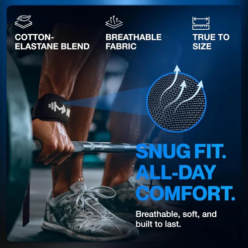 Miniatura 3 de MODVEL Muñequera ortopédica y muñequeras para levantamiento de pesas, soporte ajustable y ligero para túnel carpiano, artritis, tendinitis, Negro