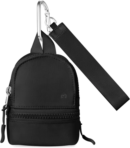 Miniatura 9 de Babysun Mini Mochila Llavero Muñequera Bolso Pequeño de Cambio Monedero Lindo Con Cremallera Cartera Con 3 Ranuras Para Tarjetas RFID Para