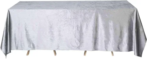 Miniatura 10 de Efavormart - Mantel rectangular de terciopelo negro prémium de 60 x 102 pulgadas para eventos de fiesta de boda
