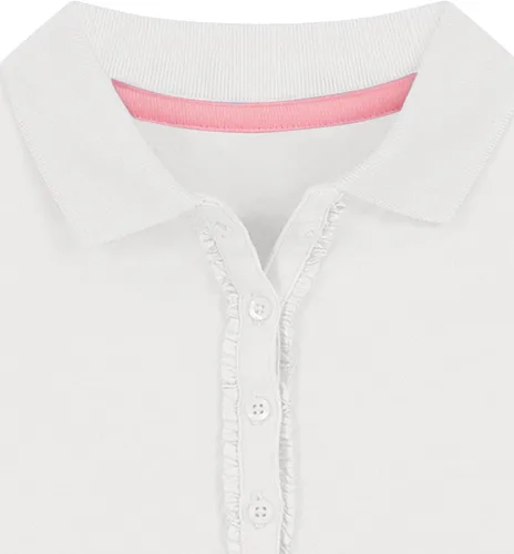 Miniatura 2 de Nautica Girls' School Uniform Long Sleeve Polo Shirt, Button Closure, Comfortable & Breathable Fabric