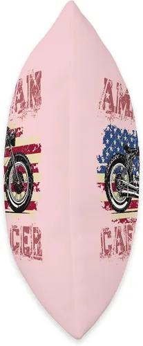 Miniatura 2 de American Cafe Racer Motorcycle Apparel and Merch American Cafe Racer Biker Men Women Adult Teens Boys Girls Throw Pillow, 16x16, Multicolor