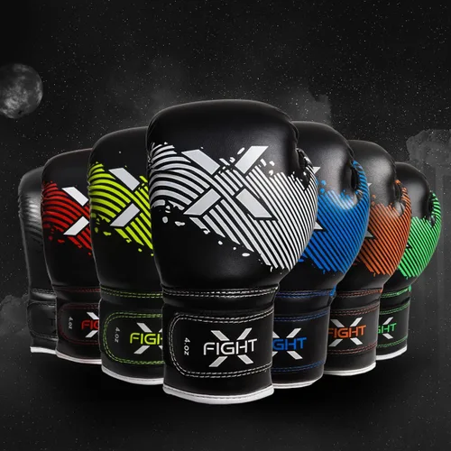 Miniatura 7 de Guantes de boxeo para niños de 3 a 8 años, 4 6 onzas, entrenamiento MMA, niños, niñas, guantes de kickboxing para entrenamiento, saco de boxeo, Muay