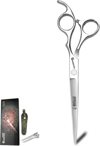 Miniatura 5 de Sharonds Tijeras profesionales de peluquería Tijeras de corte de pelo Set para peluquería salón (6 pulgadas planas)