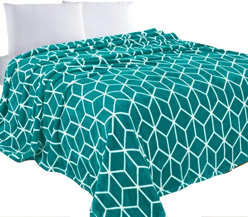 Miniatura 21 de Elegant Comfort Manta de Lujo con Sensación de Terciopelo, Manta Ligera para Todas las Estaciones, Ultra Suave, de Felpa de Forro Polar de Franela
