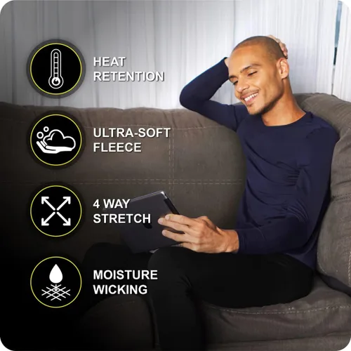 Miniatura 3 de Thermajohn Thermal Shirts for Men Long Sleeve Thermal Compression Shirts for Men Base Layer Cold Weather