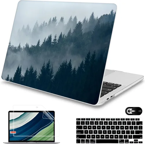 Miniatura 21 de Mektron para MacBook Air 13 Funda A1466/A1369 (versión 2010-2017), cubierta rígida de plástico con fijación a presión para MacBook Air 13.3 pulgadas