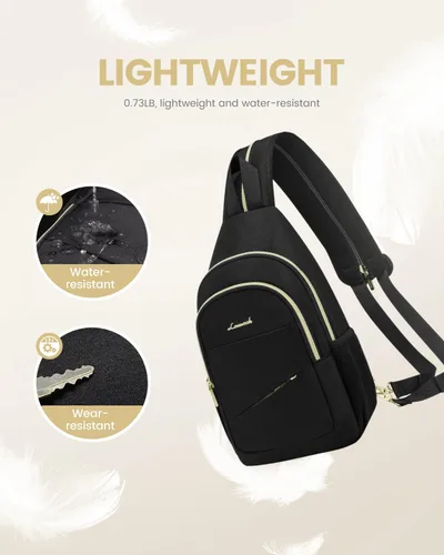 Miniatura 5 de LOVEVOOK - Mochila convertible tipo bandolera para mujeres, pequeña, para pañales, senderismo, resistente al agua, para viajes, al hombro y al Beige