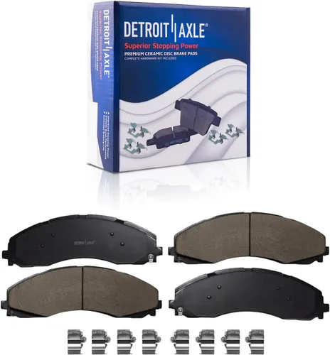 Miniatura 33 de Detroit Axle - Kit de freno trasero para Chrysler Town & Country Dodge Grand Caravan VW Routan, repuesto de pastillas de freno de cerámica