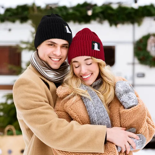 Miniatura 7 de Beanie Hats for Men Women Winter Warm Knit Cuffed Beanies with Duck Design for Cold Weather