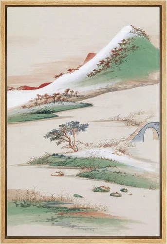 Miniatura 33 de NWT Impresión en lienzo enmarcado para pared, acuarela, grullas, pájaros volando, naturaleza salvaje, ilustraciones de arte moderno decorativo