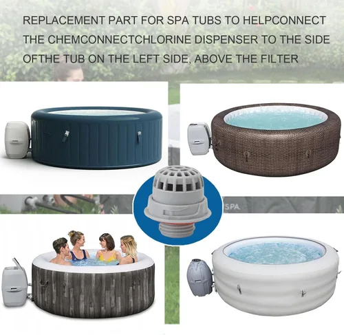Miniatura 6 de Piezas de spa para bañera de hidromasaje de piscina para SaluSpa Top Residuos Filtro de repuesto con sello solo para Bestway y Coleman Lay-Z-Spa