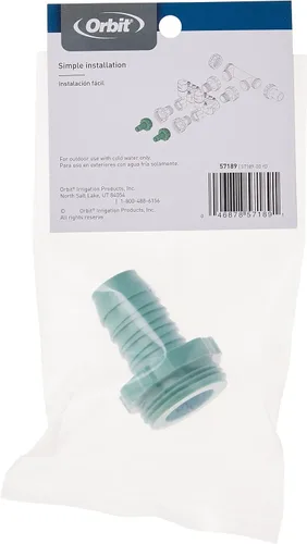 Miniatura 8 de Orbit 57189 - Adaptador de poliestireno (1 pulgada, 2 unidades), color verde