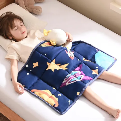 Miniatura 52 de anfie - Manta con peso para niños (40 x 60 pulgadas, 7 lb), manta refrescante para dormir, tamaño de manta ligera, transpirable, con cuentas de Gris