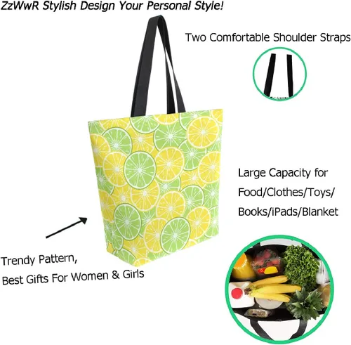 Miniatura 3 de Elegante bolso de hombro extra grande con estampado para playa, viajes, fin de semana, gimnasio, compras de comestibles