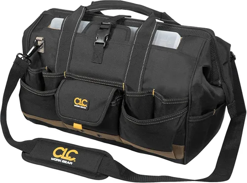 CLC Custom Leathercraft 1535 - Bolsa de mano con bandeja superior de plástico, 18 pulgadas, 37 bolsillos