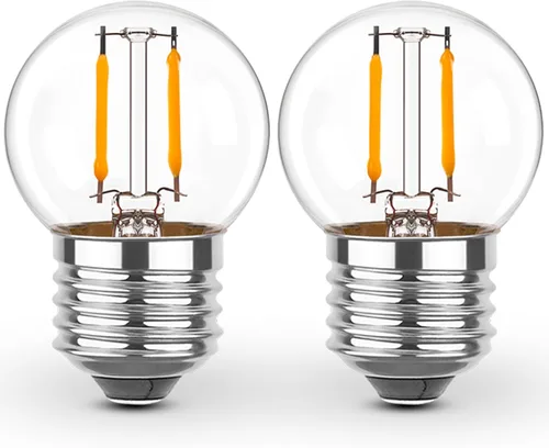 E26 Bombillas de luz baja, bombillas LED G40 Edison pequeñas de 1 W, iguales a 10 W de bombillas incandescentes, 2700 K, luz blanca cálida para