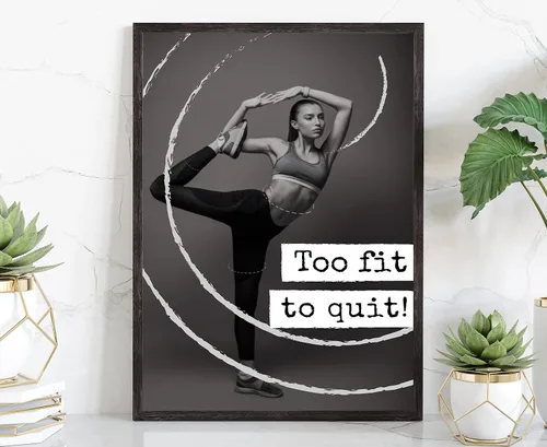 Miniatura 29 de Arte de pared con texto en inglés «Be Stronger Than Your Excuss», póster de gimnasio, impresiones de gimnasio, gimnasio en casa, decoración