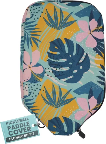 Miniatura 18 de Palms-O-Aces Pickleball Paddle Cover Canvas Padded Pickleball Paddles Sleeve with Zipper Lightweight Protective Paddle Case for Standard Paddles