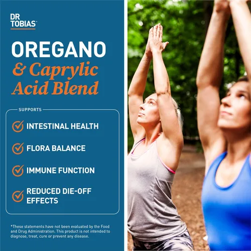 Miniatura 7 de Dr. Tobias Colon Everyday Health y mezcla de orégano y ácido caprílico – Bebida de fibra de psyllium y complejo de equilibrio intestinal con enzimas