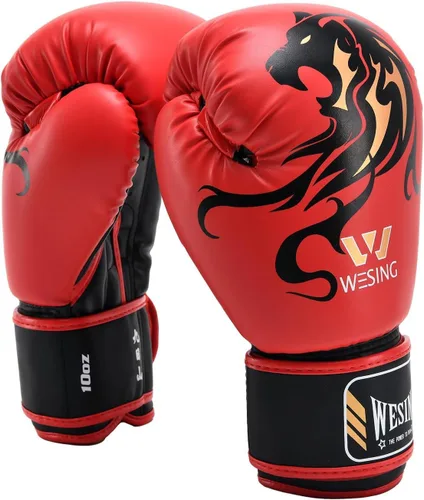 Wesing - Guantes de boxeo de grado profesional para mujeres y hombres, guantes de entrenamiento de kickboxing, guantes de entrenamiento de talla