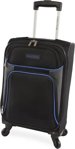 Miniatura 6 de Nautica Seascape Collection 4pc Softside Luggage Set BlackBlue