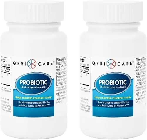 GeriCare Suplemento probiótico y de salud digestiva definitiva, reparación intestinal completa, en comparación con la fórmula probiótica Florastor.
