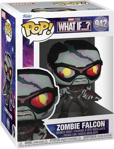 Miniatura 3 de POP Marvel: What If Zombie Falcon Funko POP Figura de vinilo (con funda protectora compatible con POP Box), multicolor, 3.75 pulgadas