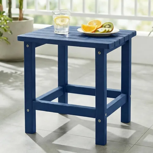 Miniatura 15 de PASAMIC Mesa auxiliar plegable para exteriores, mesa auxiliar de polietileno de alta densidad para exteriores, mesa de patio para todo tipo de clima