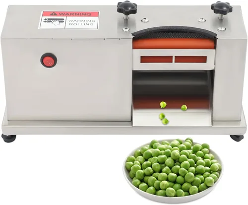 Miniatura 4 de Peladora eléctrica de guisantes de 20 W semiautomática Máquina peladora de guisantes de frijol 22 lbs/h Salida comercial Pelador de guisantes